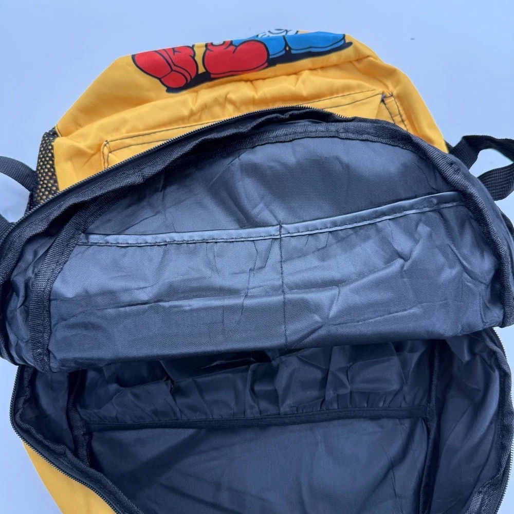 Cuphead And MugMan Loungefly Dont Deal with the Devil Backpack‎ Yellow Full Size